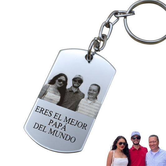 Placa militar personalizada con fotograbado - Acero inoxidable