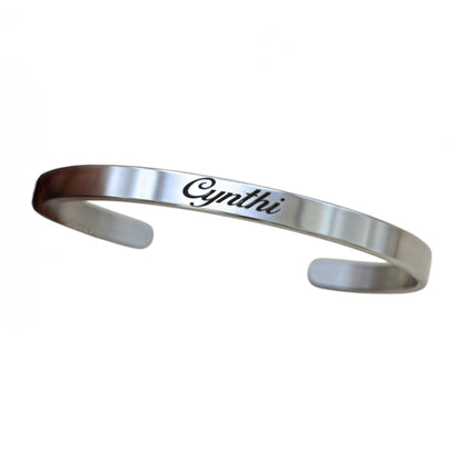 Brazalete personalizado ajustable - Acero inoxidable