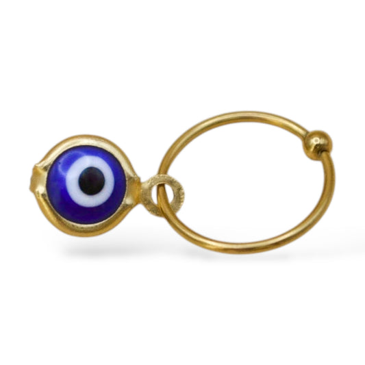 Piercing ojo turco azul chico