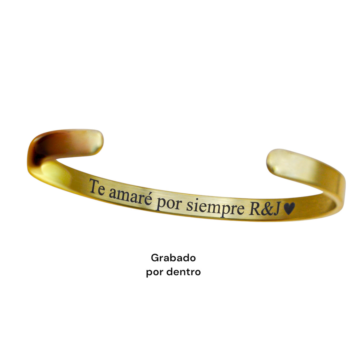 Brazalete personalizado ajustable - Acero inoxidable