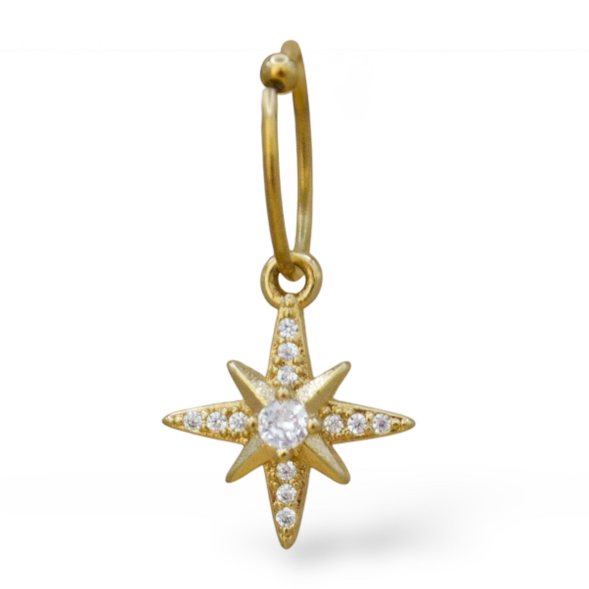 Piercing estrella belén zirconias