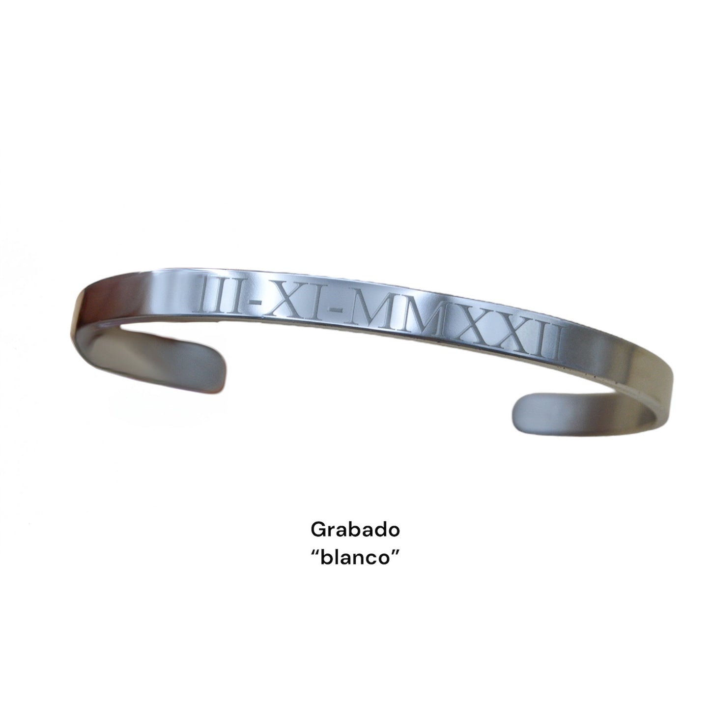 Brazalete personalizado ajustable - Acero inoxidable