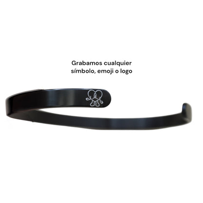 Brazalete personalizado ajustable - Acero inoxidable