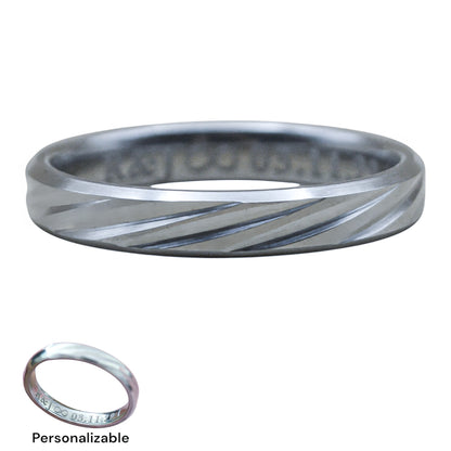 Argolla personalizada silver - Acero inoxidable