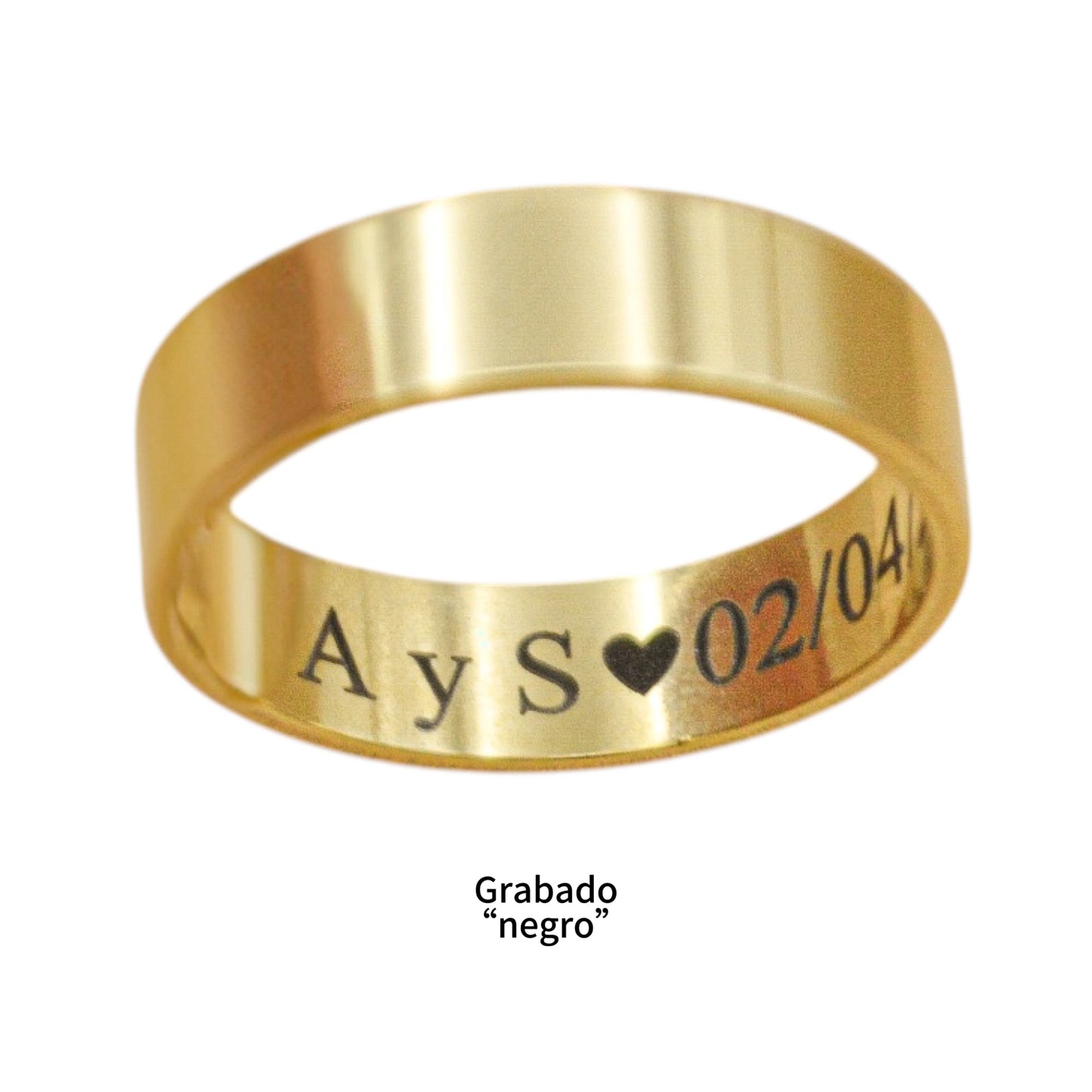 Dúo anillos love - Acero inoxidable