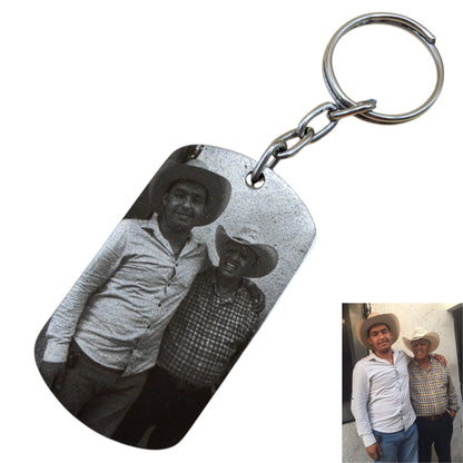 Placa militar personalizada con fotograbado - Acero inoxidable