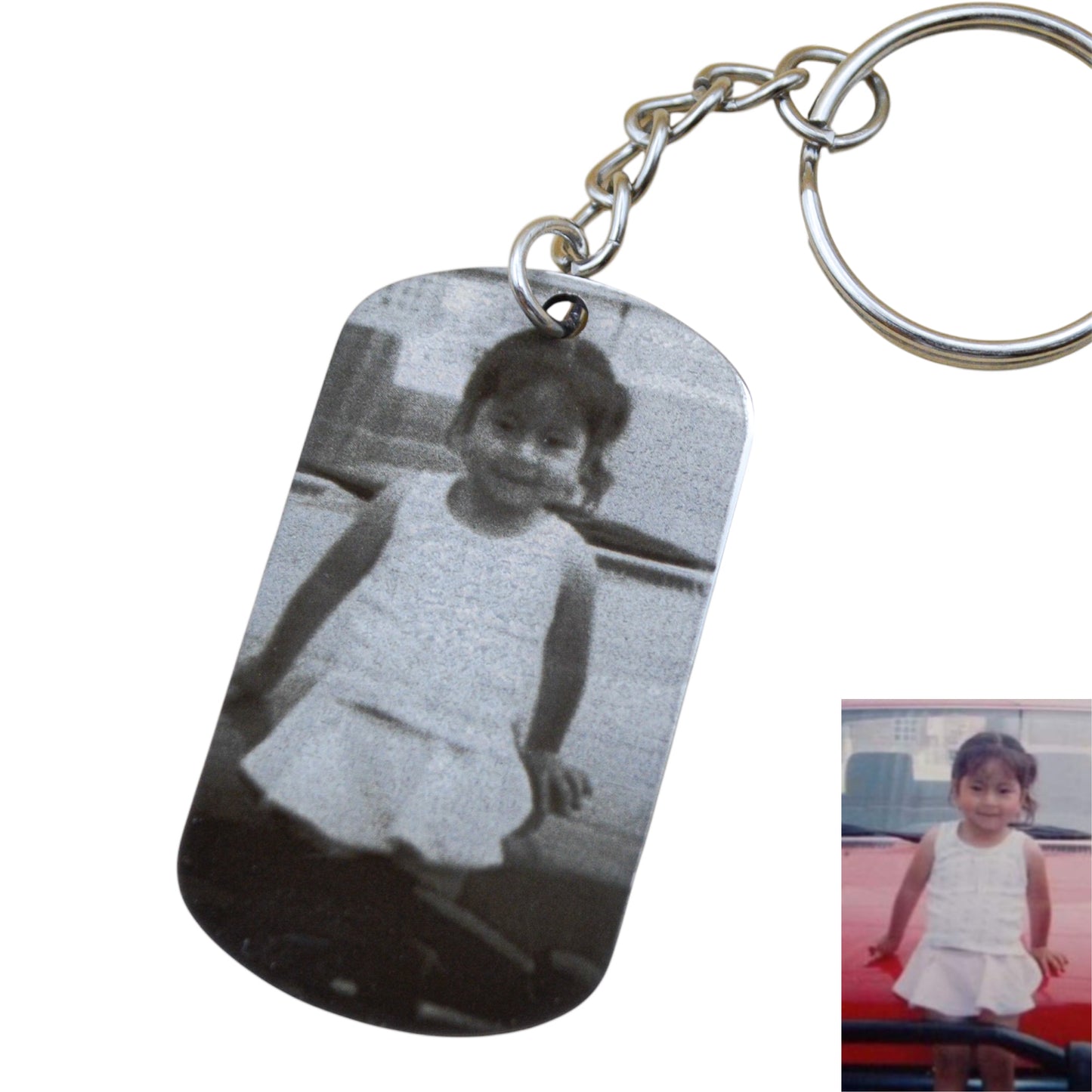 Placa militar personalizada con fotograbado - Acero inoxidable