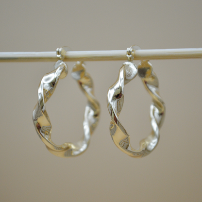 Arracadas espiral gold