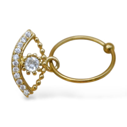Piercing ojo zirconias shiny