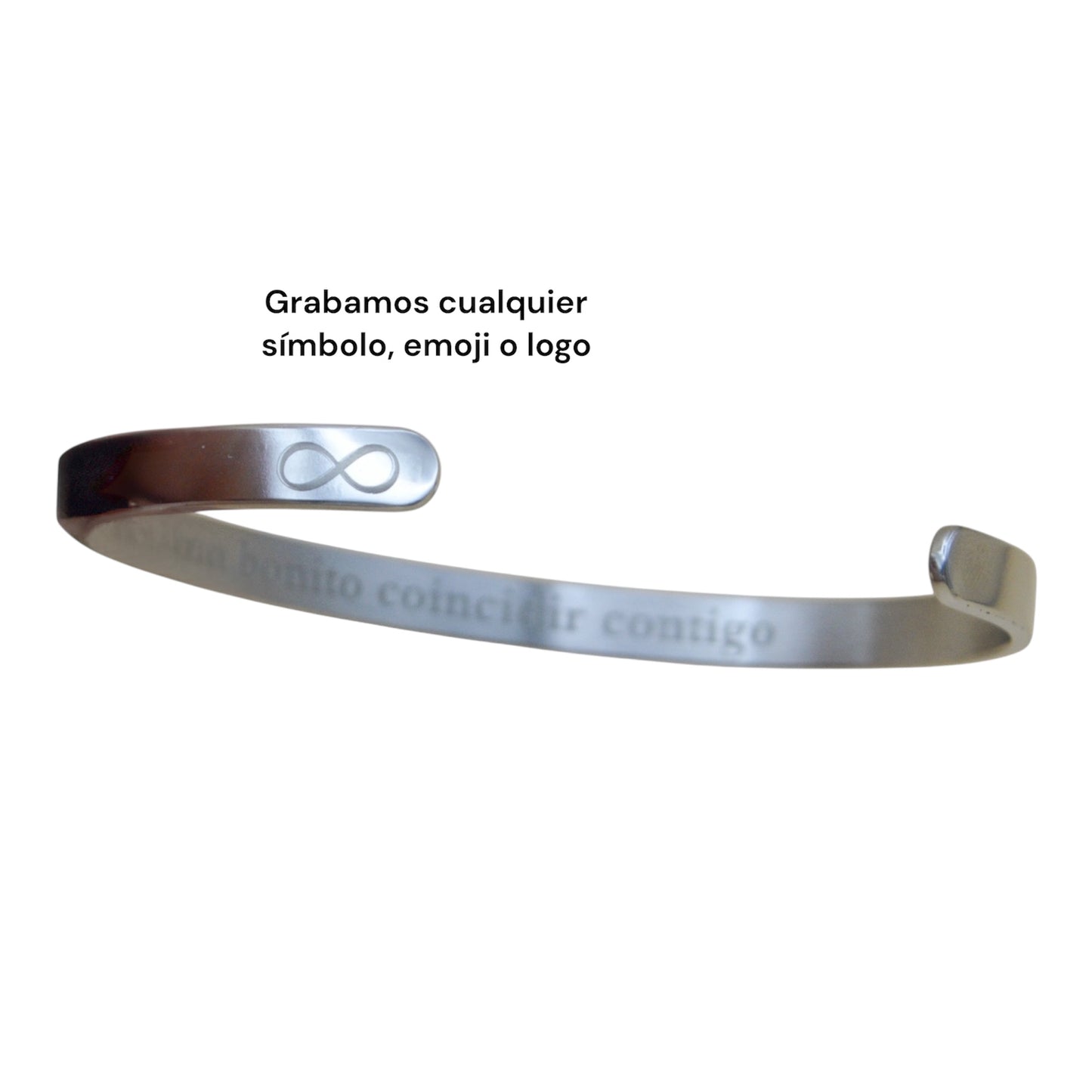 Brazalete personalizado ajustable - Acero inoxidable