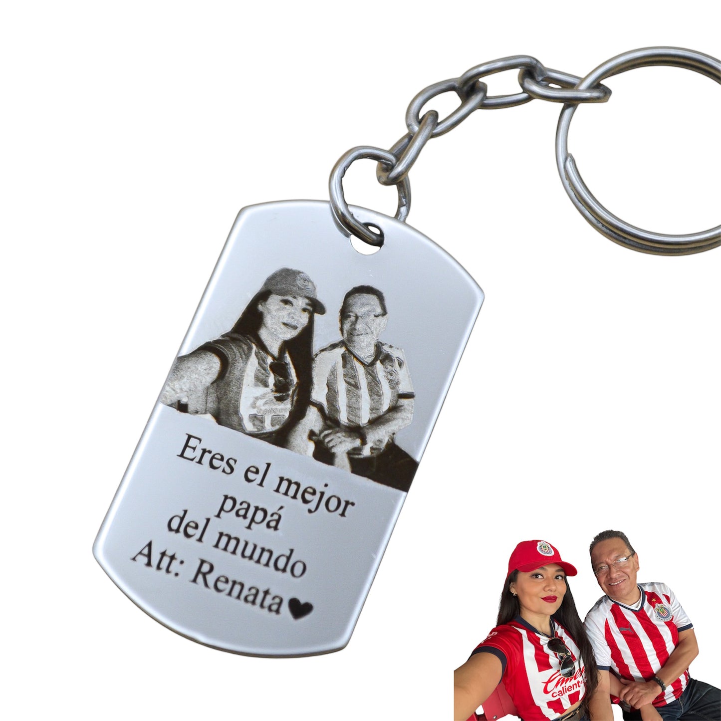 Placa militar personalizada con fotograbado - Acero inoxidable