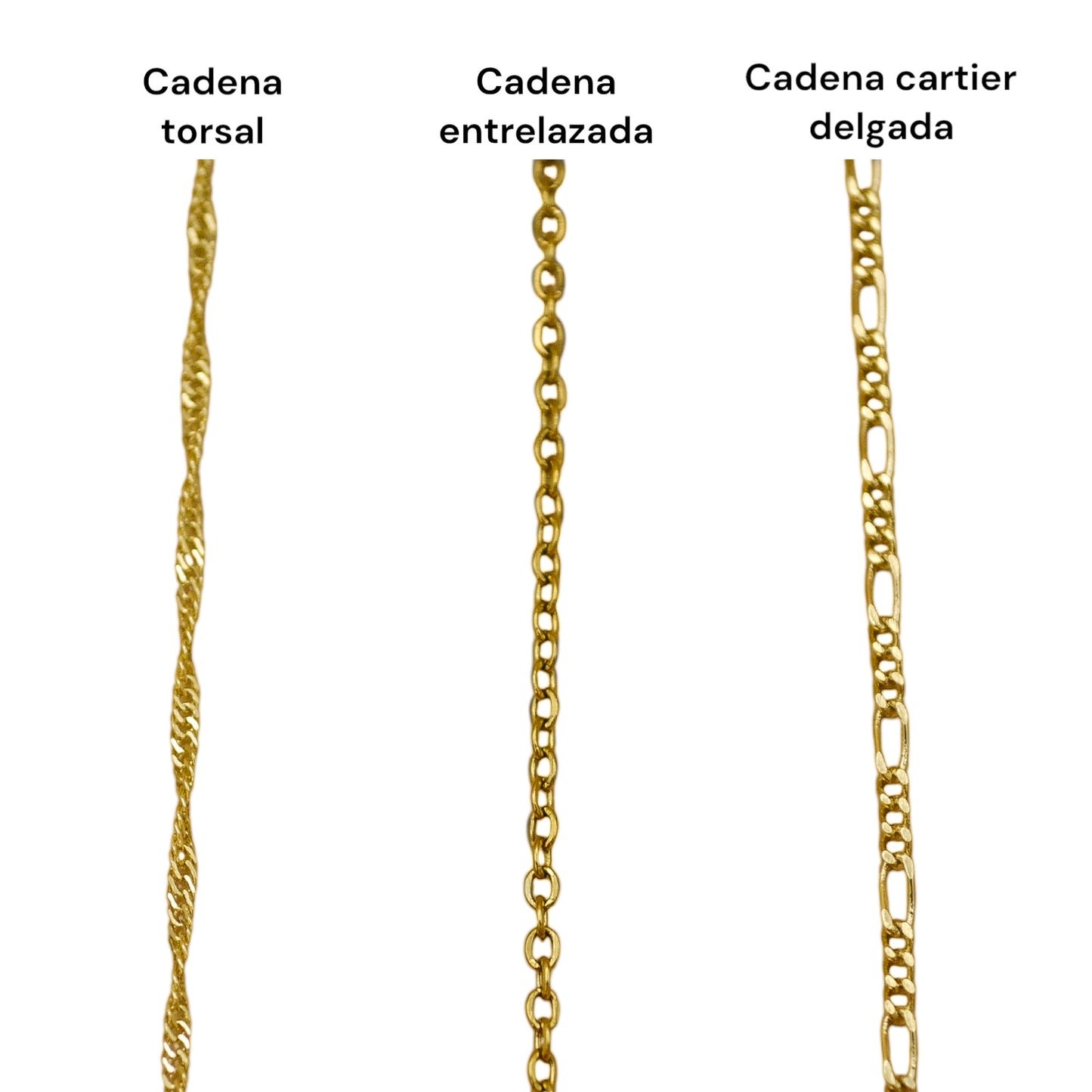 Collar cruz mediana zirconia circular