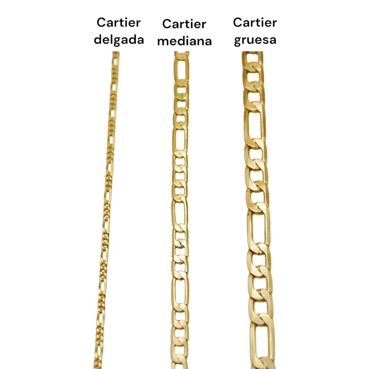 Collar personalizado cartier gold