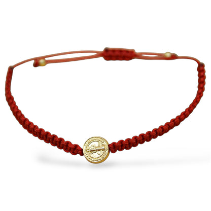 Dúo de pulseras San Benito tejidas